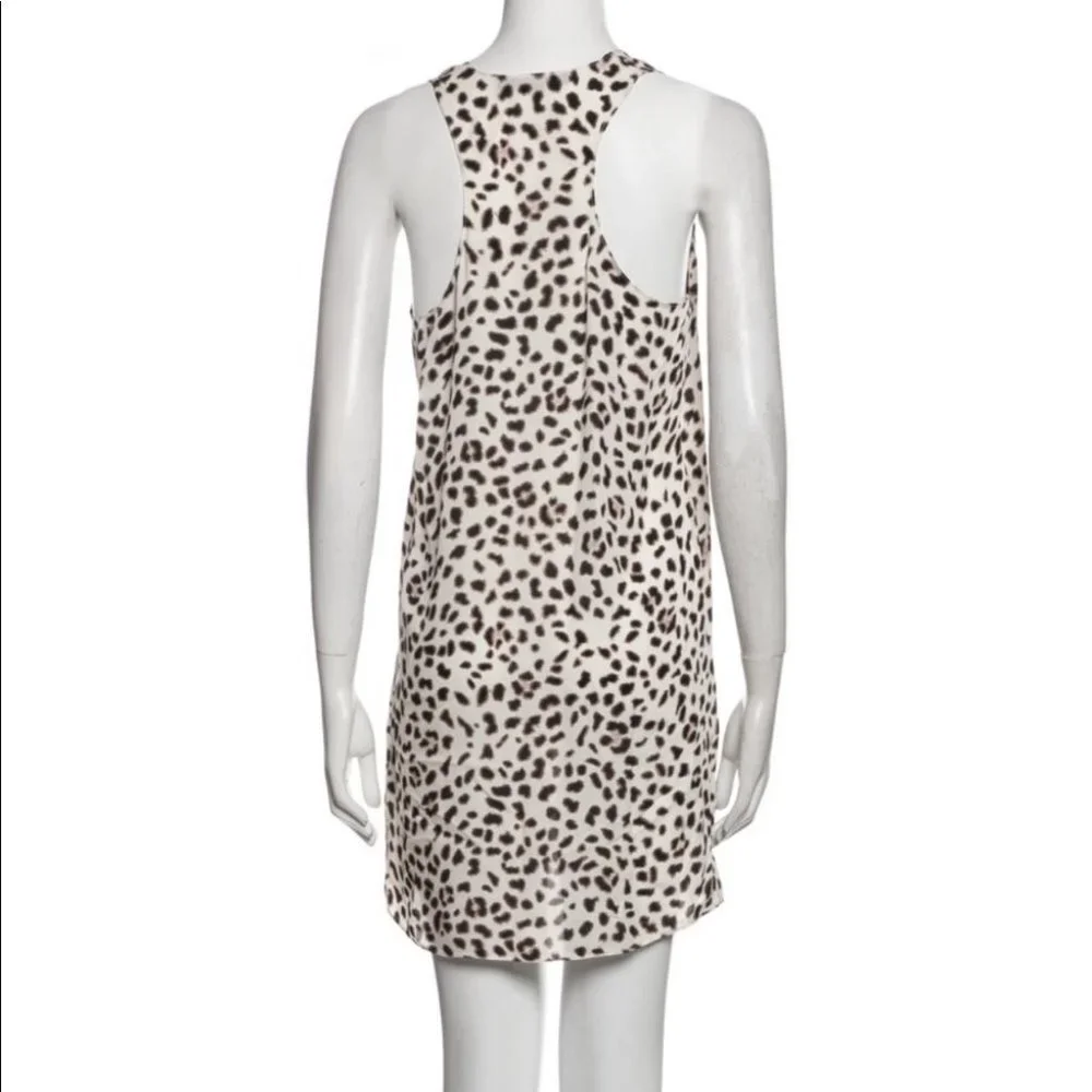Alexander Wang Silk Animal Print Mini Dress